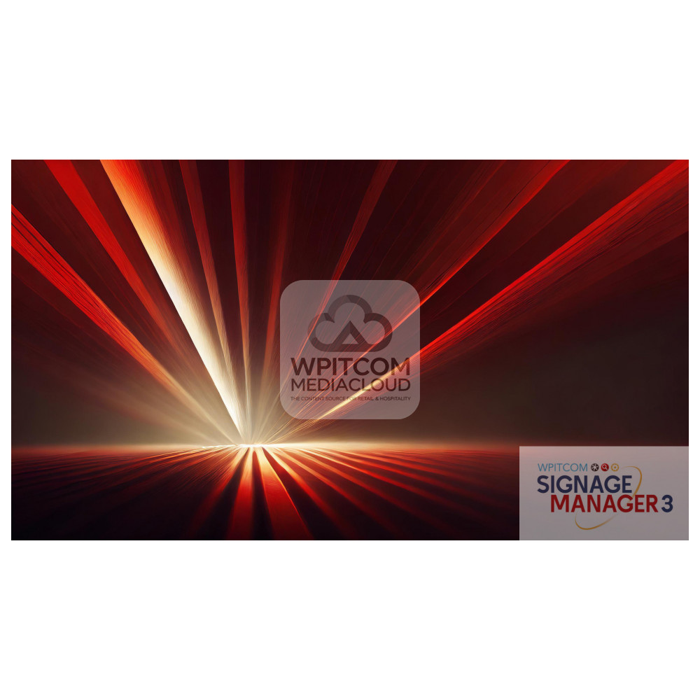 Red background with rays