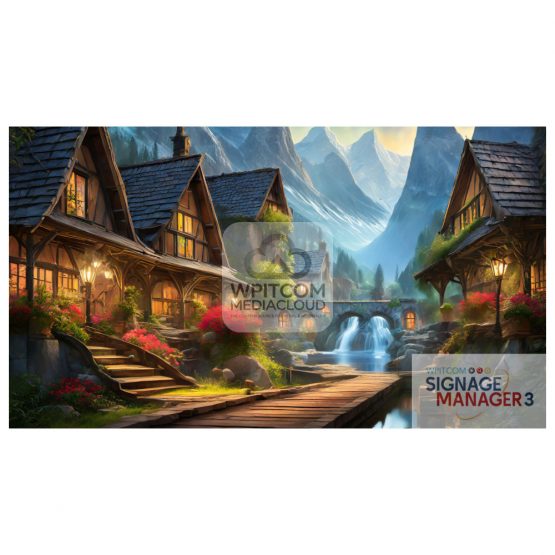 Romatic village in the mountains