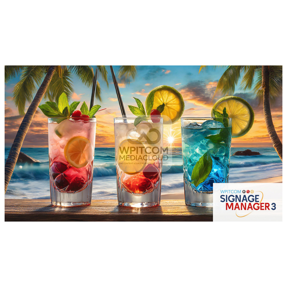 Cocktails on the beach