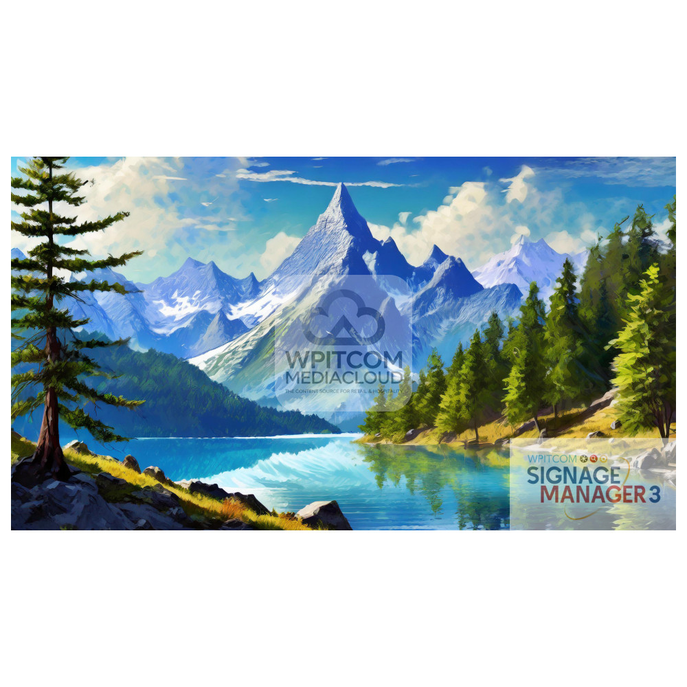 Canadian blue water lake in the mountains