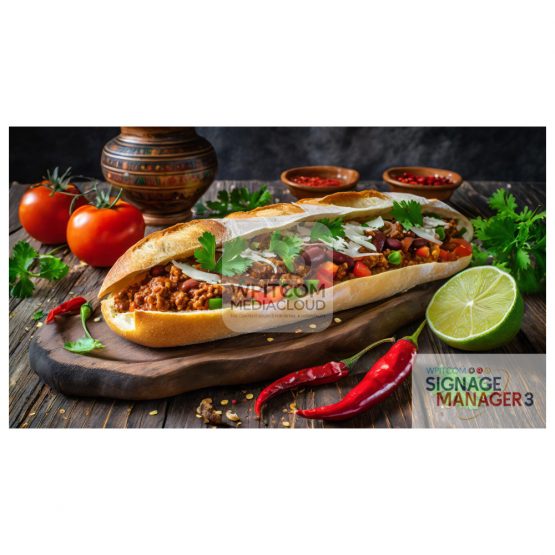 Mexican Food - Saandwich with meats and lemon