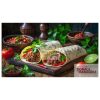 Mexican Food - wraps with meats, tortillas and lemon