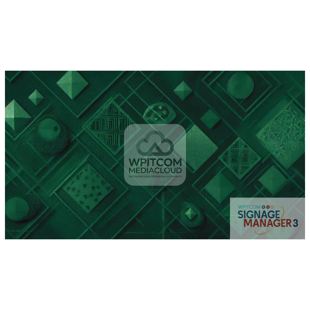 Green background with squares