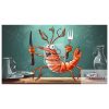 A dancing lobster