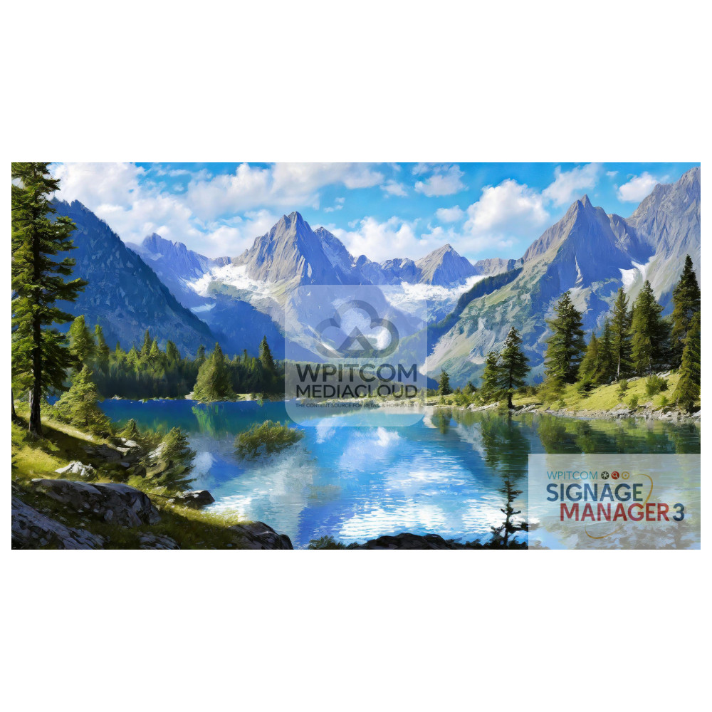 Canadian blue water lake in the mountains