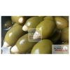 Background with green olives