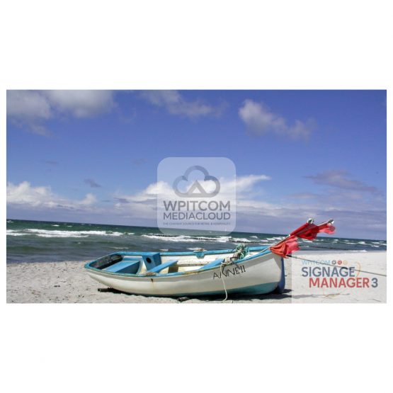 Background of fishing boat on the beach