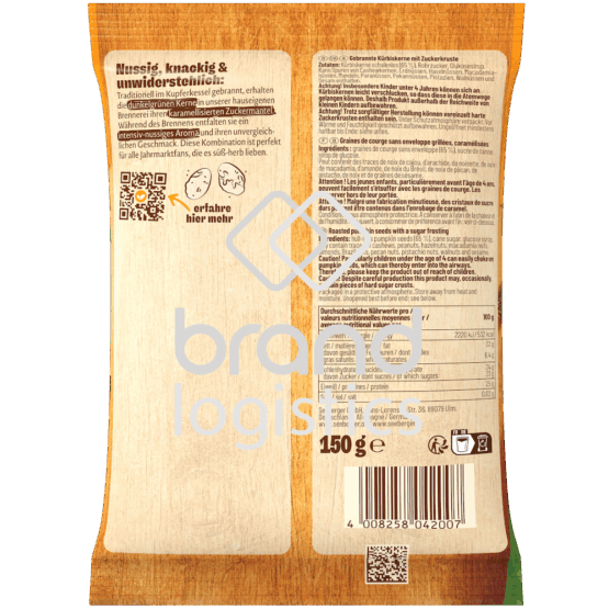 4008258042007-Seeberger gebrannte Kürbiskerne 150 g