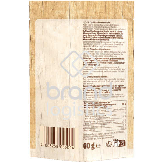4008258055014-Seeberger Grüne Pistazienkerne 60 g