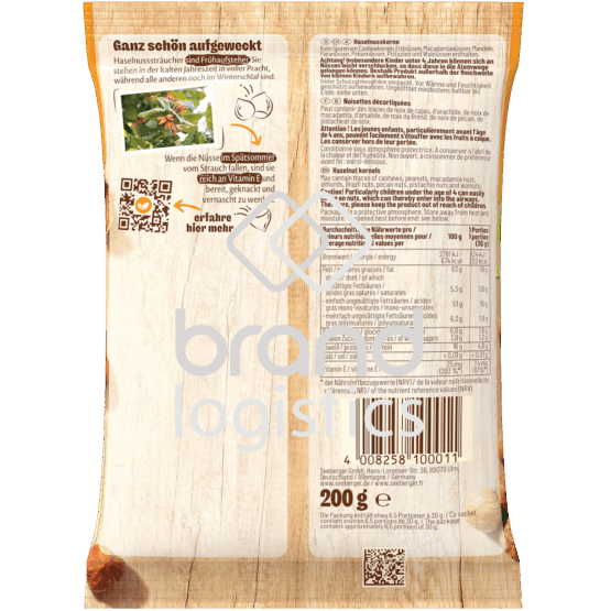 4008258100011-Seeberger Haselnusskerne 200 g