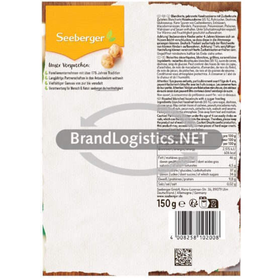 4008258102008-Seeberger Gebrannte Haselnusskerne 150 g