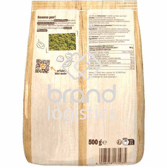 4008258171035-Seeberger Sultaninen 500 g