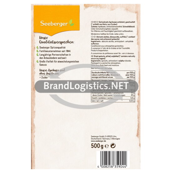 4008258359044-Seeberger Aprikosen 500 g