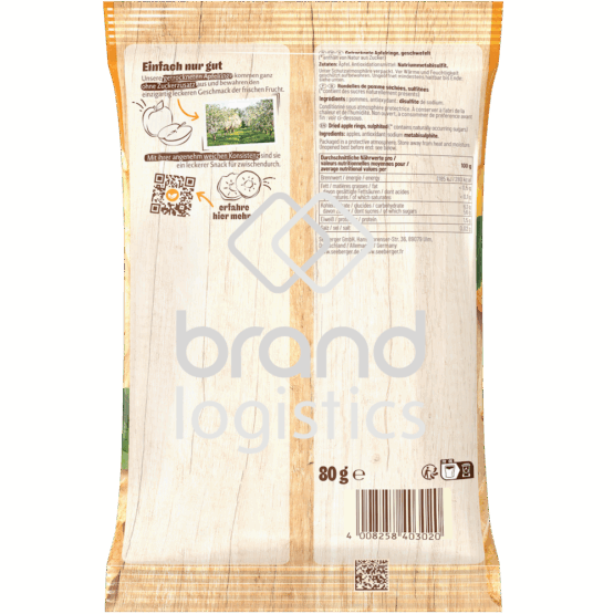 4008258403020-Seeberger Apfelringe 80 g