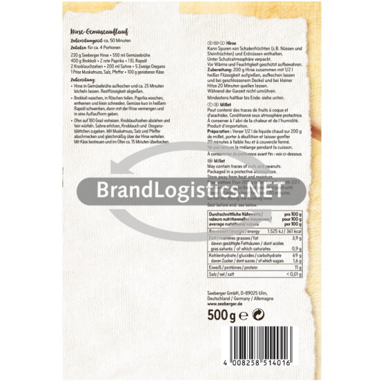 4008258514016-Seeberger Hirse 500 g
