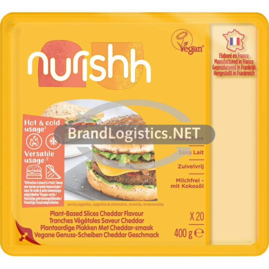 Nurishh Vegane Genuss-Scheiben Cheddar-Geschmack 400 g