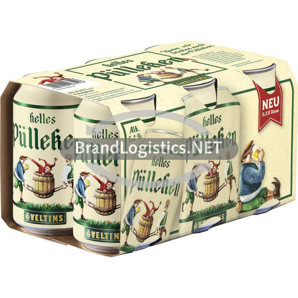 Helles Pülleken DPG-Dose 6x0,33 l