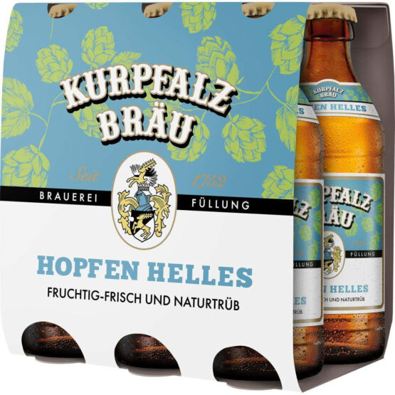 Kurpfalzbräu Hopfen Helles Sixpack 6x0,33 l