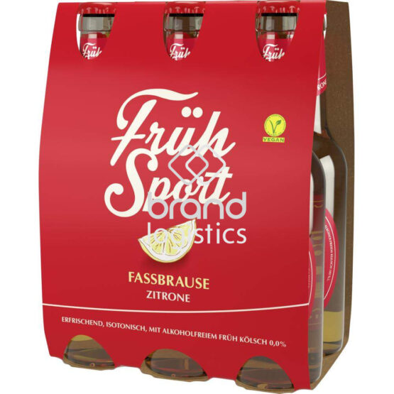 Früh Sport Fassbrause Zitrone 0,0% 6x0,33 l