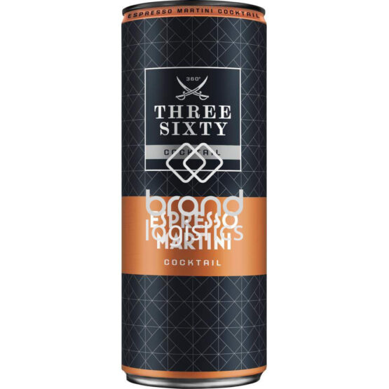Three Sixty Espresso Martini Cocktail 10% vol. 0,25 l