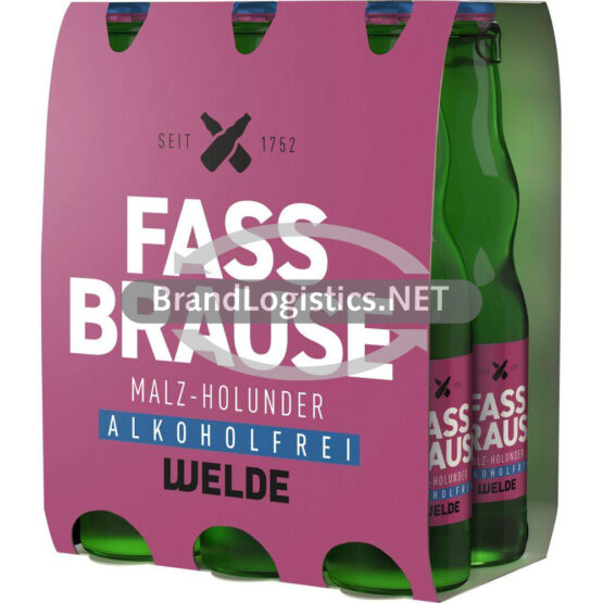 WELDE Fassbrause Holunder 6x0,33 l