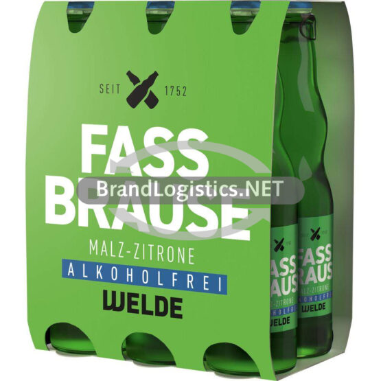 WELDE Fassbrause Zitrone 6x0,33 l
