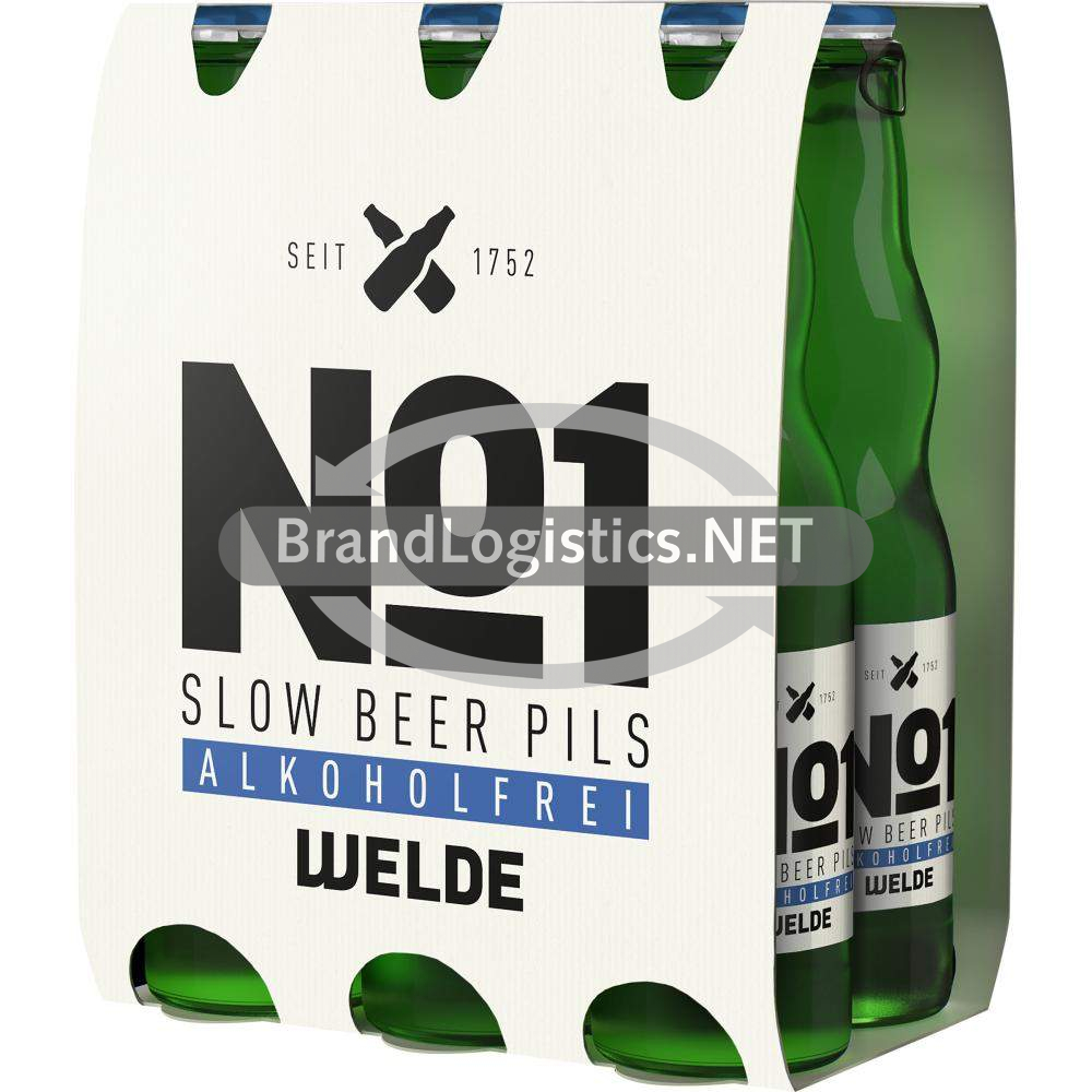 WELDE No.1 Slow Beer Pils Alkoholfrei 6x0,33 l