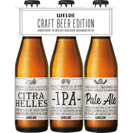 WELDE Brauspezialitäten 3er-Pack 3x0,33 l