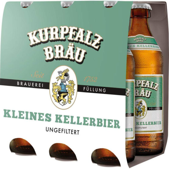 Kurpfalzbräu Kleines Kellerbier Sixpack 6x0,33 l