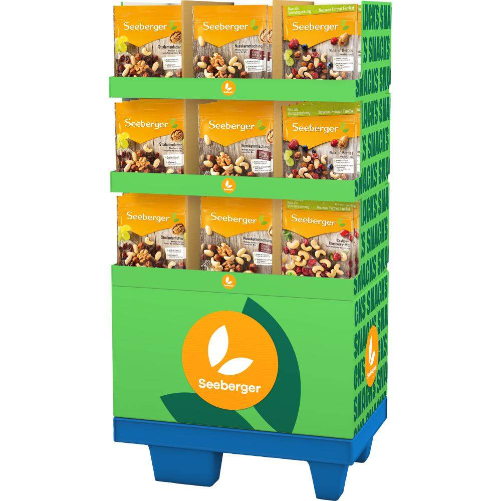 Seeberger Nusskerne & Mischungen 4-fach 1/4CH Display 63x400 g