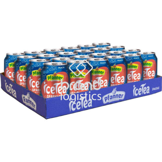 Pfanner Eistee Pfirsich sparkling 24x0,33 l