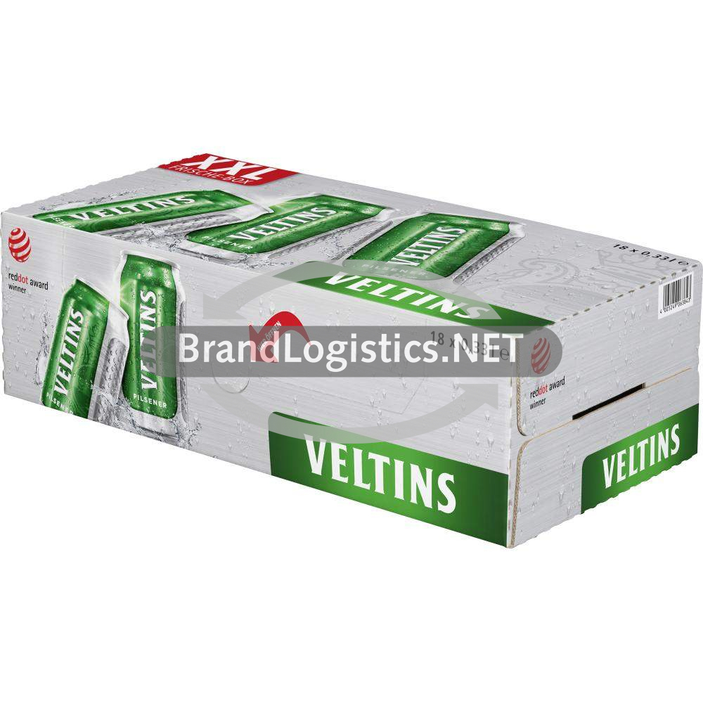 VELTINS Pilsener Dose Frischebox 18x0,33 l