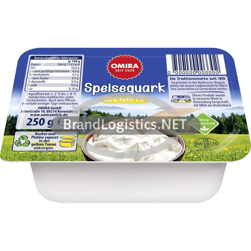 OMIRA Bodensee Speisequark 40% 250 g