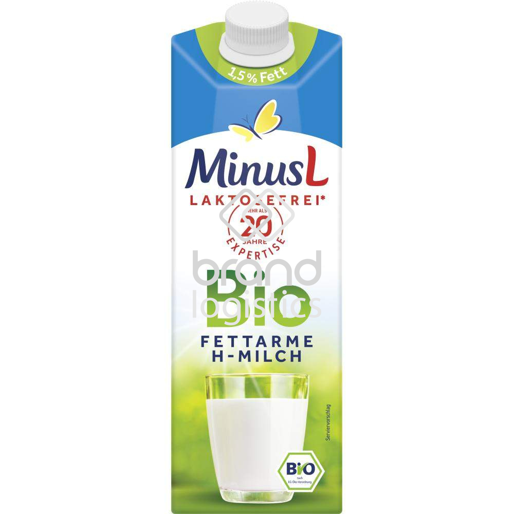 MinusL Bio H-fettarme Milch 1,5 % Fett 1l
