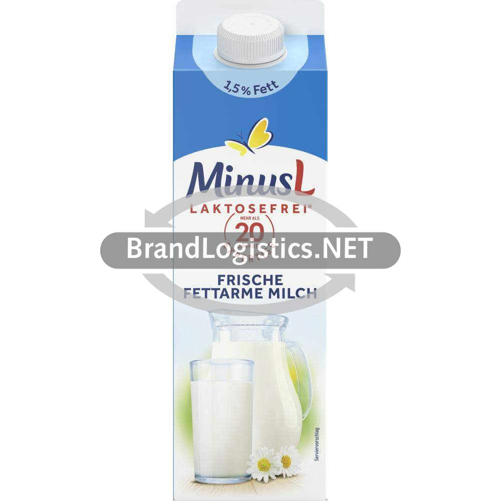 MinusL Frische fettarme Milch 1,5 % Fett 1l