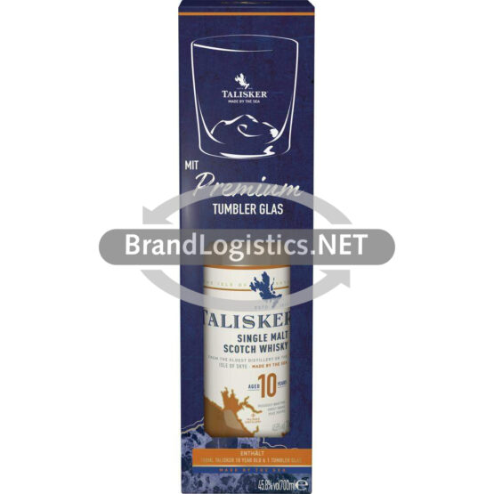 Talisker 10Y 45,8 % Vol. 0,7 l mit Tumbler