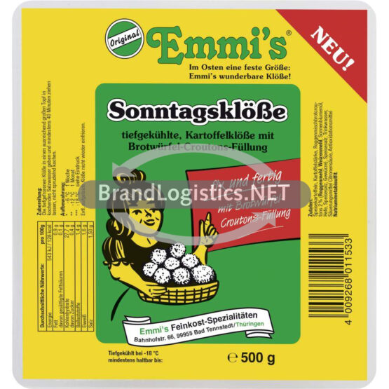 Emmi's Sonntagsklöße tiefgekühlt 500 g