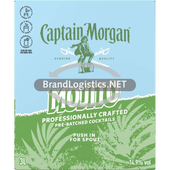 Captain Morgan Mojito 14,9 % vol. 3 l