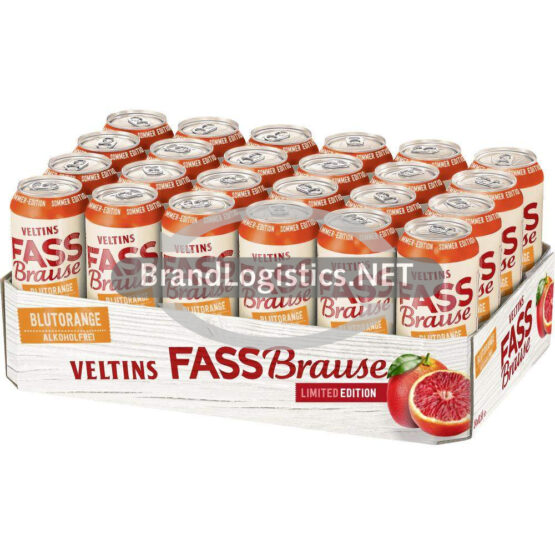VELTINS Fassbrause Blutorange DPG-Dose 24x0,5 l