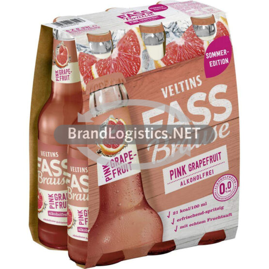 VELTINS Fassbrause Pink Grapefruit 6x0,33 l