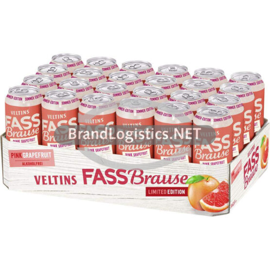 VELTINS Fassbrause Pink Grapefruit DPG-Dose 24x0,5 l