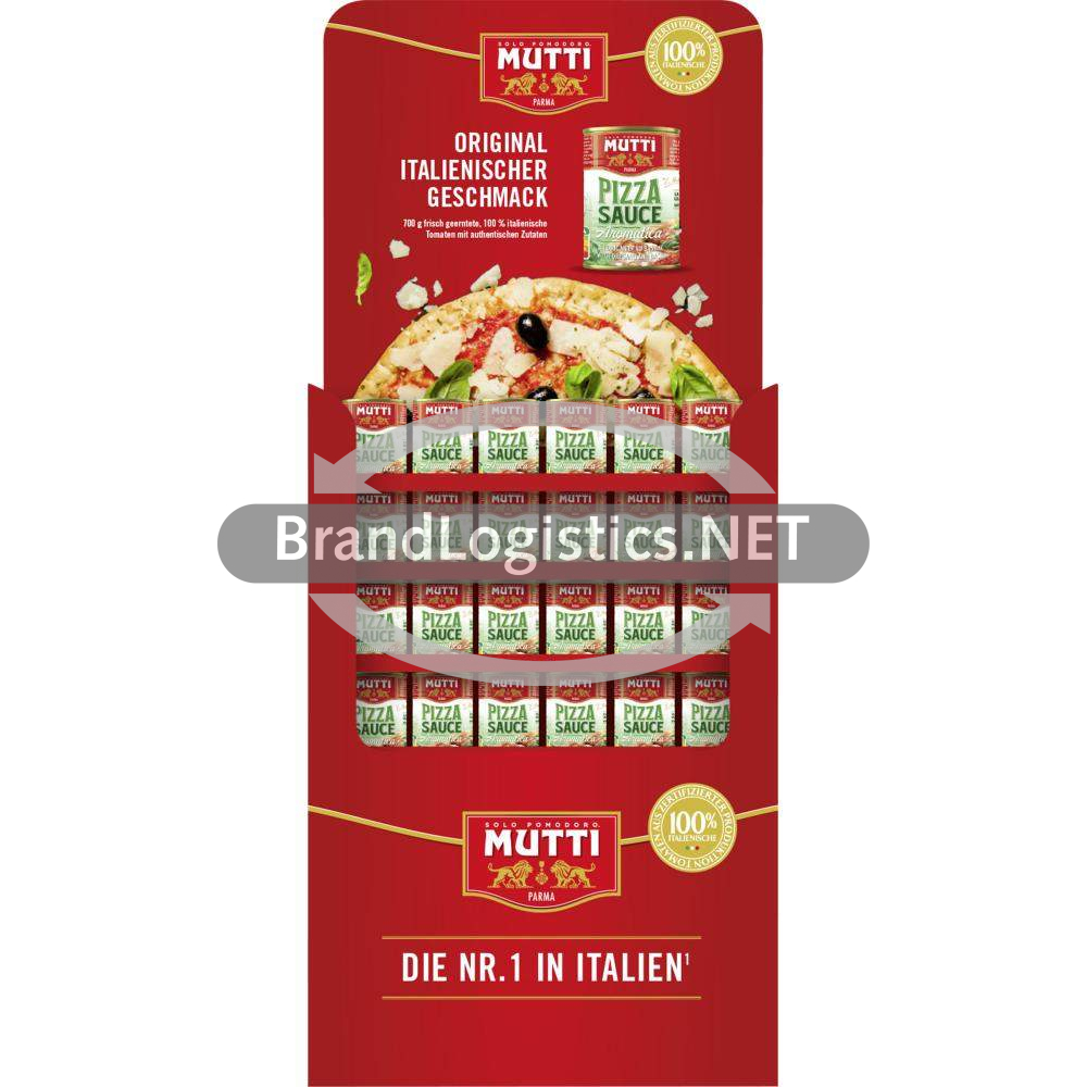MUTTI Pizzasauce Aromatizzata - gewürzt 132 x 400 g