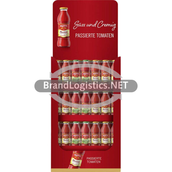 {"de":"MUTTI "Passata" Passierte Tomaten + Passierte Tomaten mit Basilikum Mix-Display 84x700 g","es":"","en":""}