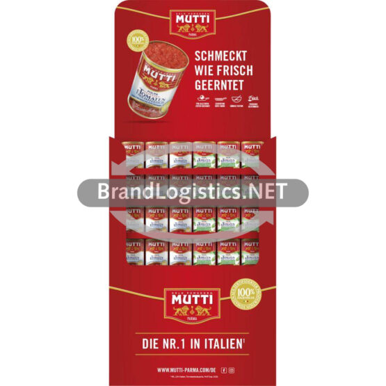 MUTTI Polpa Fine + Polpa Basilikum Mix-Display 132x400 g