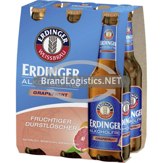 ERDINGER Alkoholfrei Grapefruit 6x0,33 l Sixpack