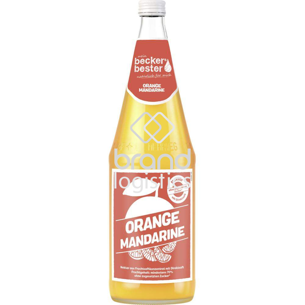 beckers bester Orange Mandarine Mehrweg Glas 1 l