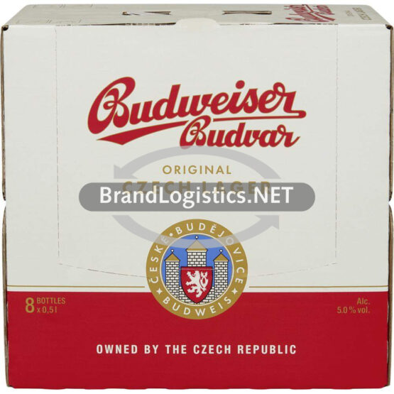 Budweiser Budvar Premium Lager 5% vol. Karton 8x0,5 l