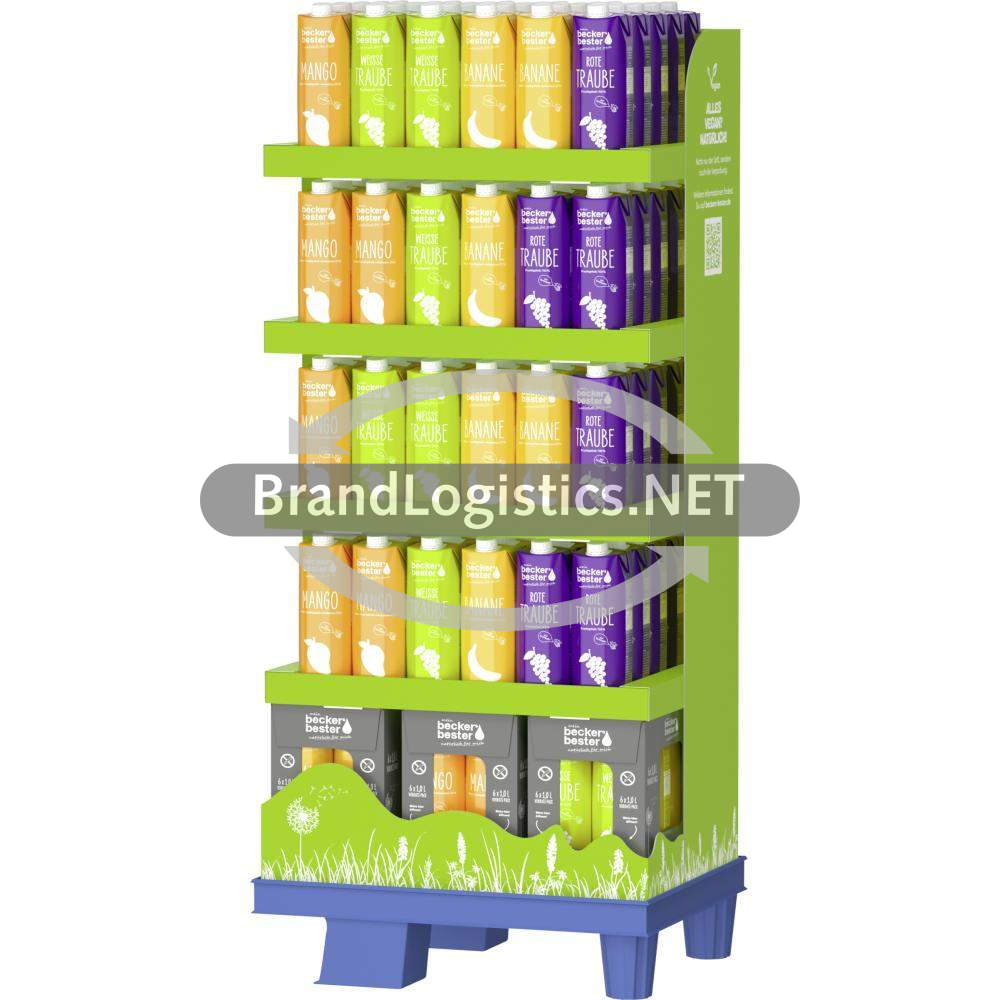 beckers bester Tetra Pak 4-fach Display gold 150x1 l