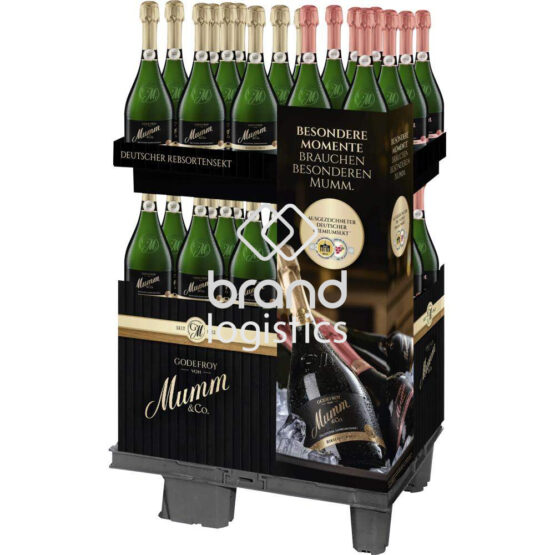 Godefroy von Mumm Riesling Brut/Pinot Noir Rose 2-fach Display 48x0,75 l 1/4CH