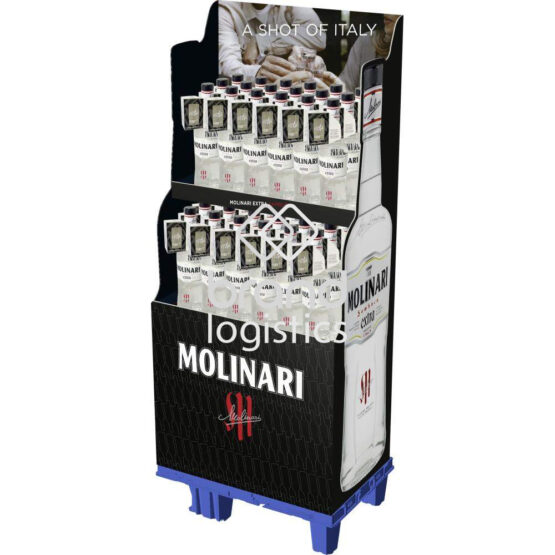 Molinari Extra Sambuca + Shotglas Display 36x0,7 l